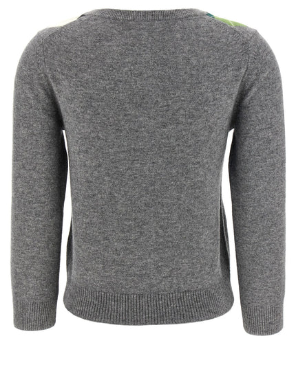 'Grey Check' cardigan