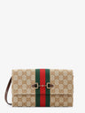 Gucci Horsebit Web GG fabric wallet