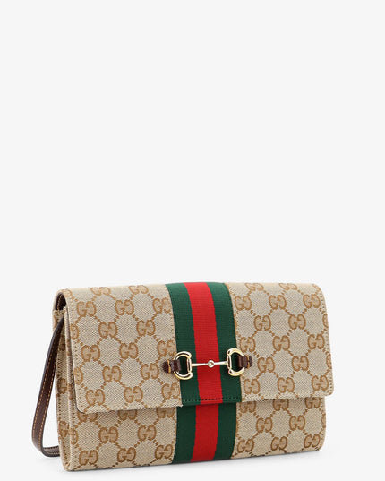 Gucci Horsebit Web GG fabric wallet