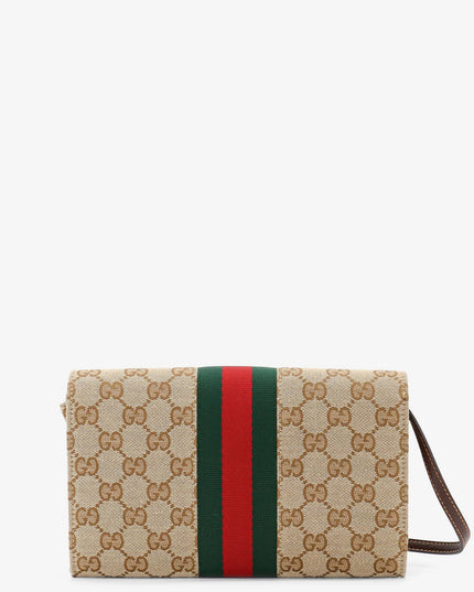 Gucci Horsebit Web GG fabric wallet