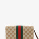 Gucci Horsebit Web GG fabric wallet
