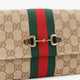 Gucci Horsebit Web GG fabric wallet