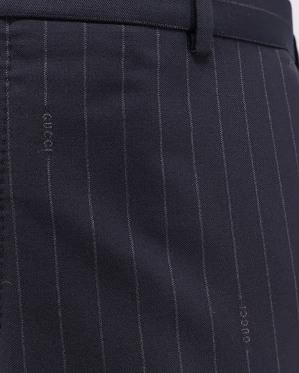 Gucci pinstripe wool trousers