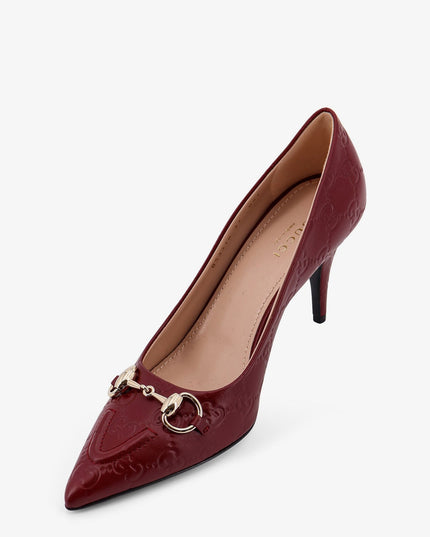 Gucci Rosso Ancora GG leather décolleté