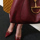 Gucci Rosso Ancora GG leather décolleté