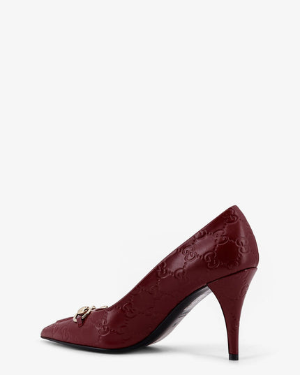 Gucci Rosso Ancora GG leather décolleté