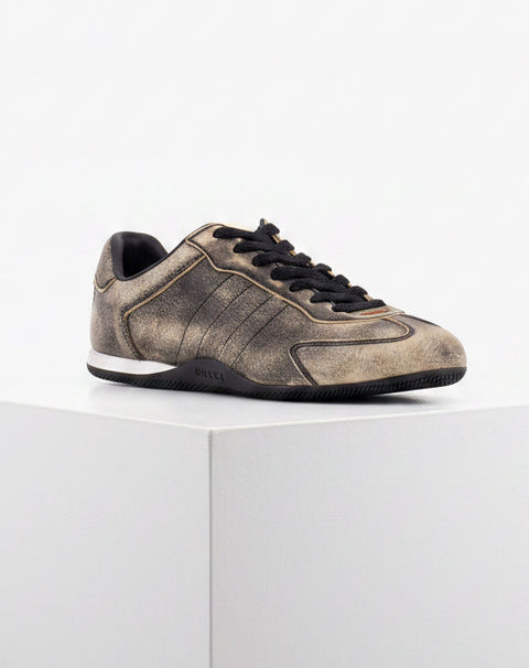 Gucci Shift Délavé Leder-Sneakers