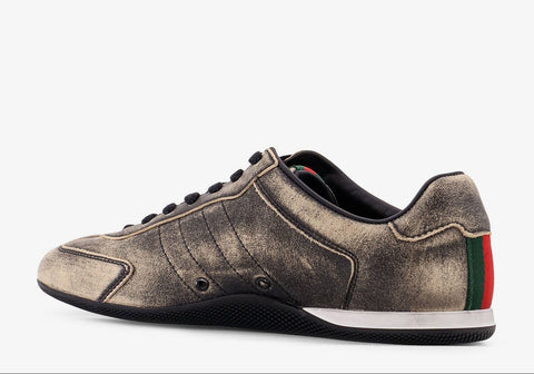 Gucci Shift Délavé Leder-Sneakers