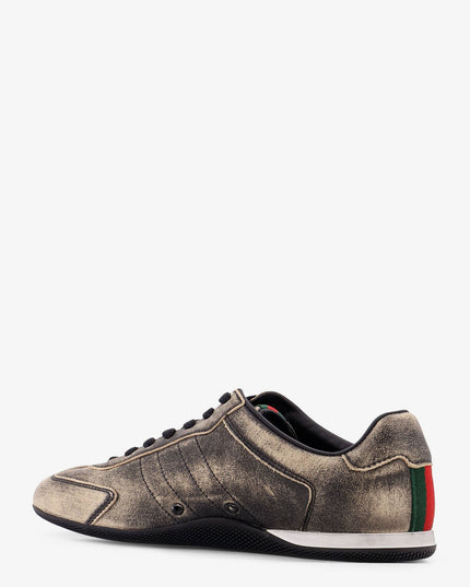Gucci – Shift Délavé Leather Sneaker | Schwarz (Black)