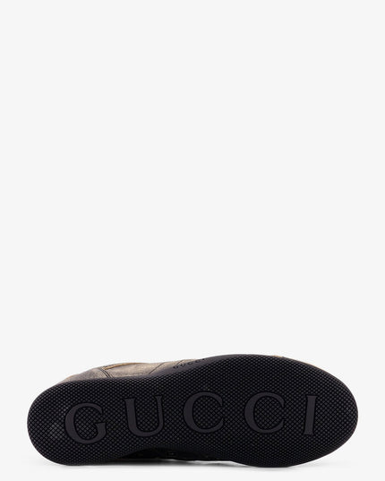 Gucci – Shift Délavé Leather Sneaker | Schwarz (Black)