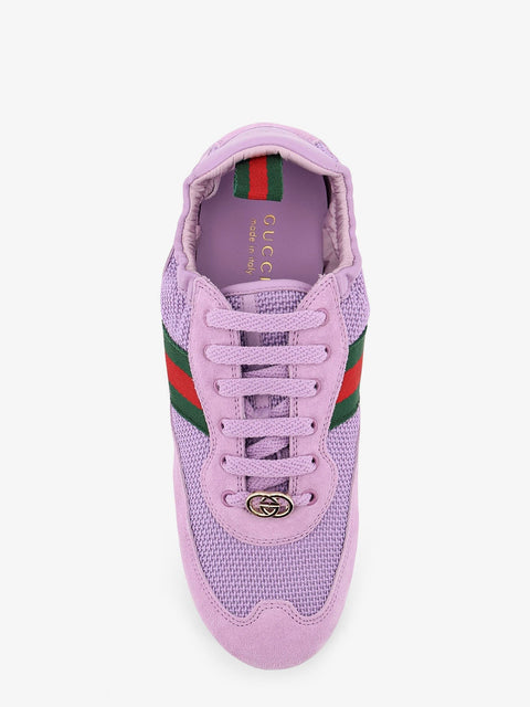 Gucci Shift Mesh & Veloursleder-Sneakers