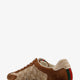 Gucci Shift suede sneakers with GG Supreme Fabric inserts