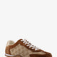 Gucci Shift suede sneakers with GG Supreme Fabric inserts