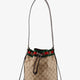 Gucci Venice GG fabric bucket bag