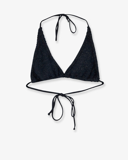 Guiana Crinkle Lurex Bikini Top