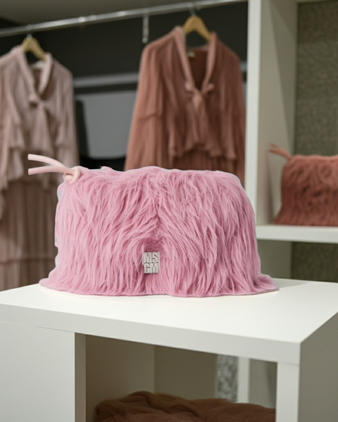 MSGM Clutch Bag in Pink
