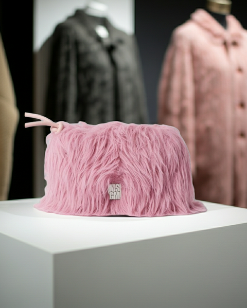 MSGM Clutch Bag in Pink
