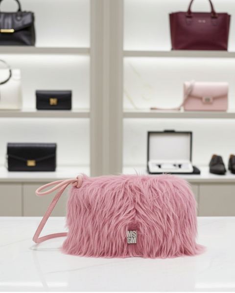 MSGM Clutch Bag in Pink
