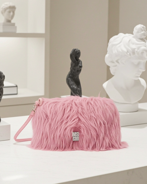MSGM Clutch Bag in Pink
