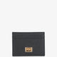 Hammered leather card holder