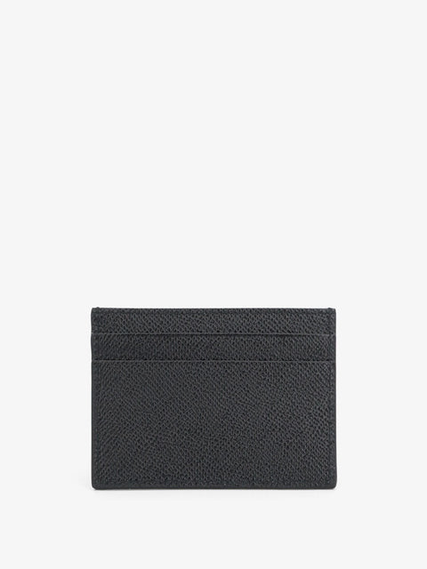 Hammered leather card holder