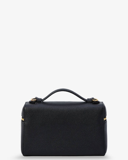 Hammered leather Romy slim shoulder bag