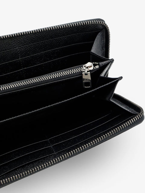 Hammered leather wallet
