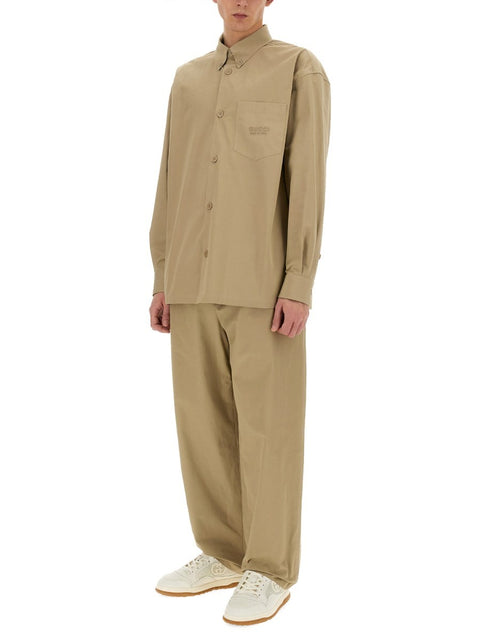 HEAVY COTTON POPLIN PANTS