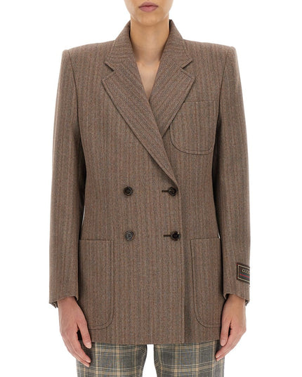 HERRINGBONE WOOL JACKET