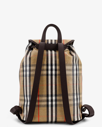 Highlands coated canvas backpack with front logo