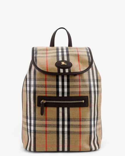 Highlands coated canvas backpack with front logo