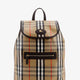 Highlands coated canvas backpack with front logo