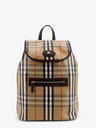 Highlands coated canvas backpack with front logo