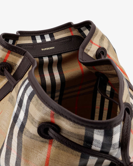 Highlands coated canvas backpack with front logo