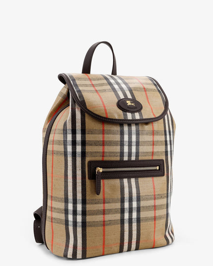 Highlands coated canvas backpack with front logo