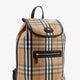 Highlands coated canvas backpack with front logo