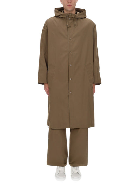 HOODED TRENCH COAT