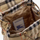 Horseshoe nylon backpack with check pattern