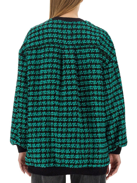 HOUNDSTOOTH TWEED JACKET