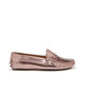Women's Penny Driving Loafers, rose gold patent leather-0