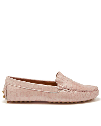 Penny Driving Loafers – Powder Pink Lackleder