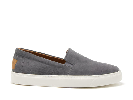 Slip-on Sneakers, slate grey suede
