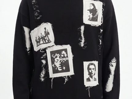 Grozavu Tailliertes Sweatshirt aus gekämmter Baumwolle