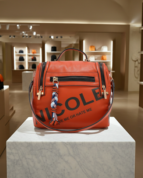 MOCHILA CREMALLERAS LATERALES "NICOLE LEE"