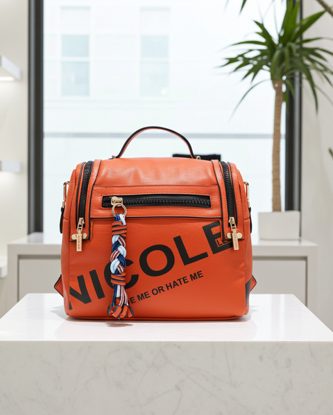 MOCHILA CREMALLERAS LATERALES "NICOLE LEE"