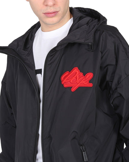 JACKET WITH LOGO PATCH