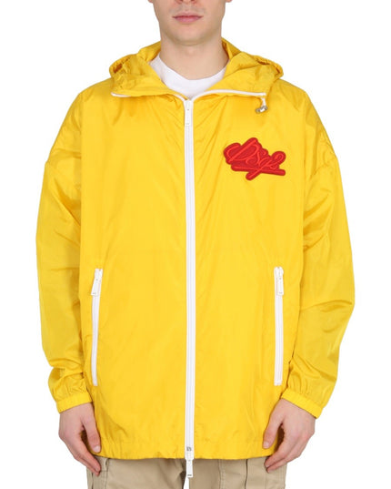 JACKET WITH LOGO PATCH