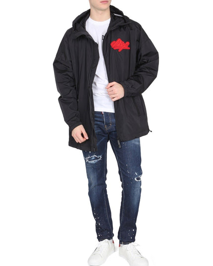 JACKET WITH LOGO PATCH