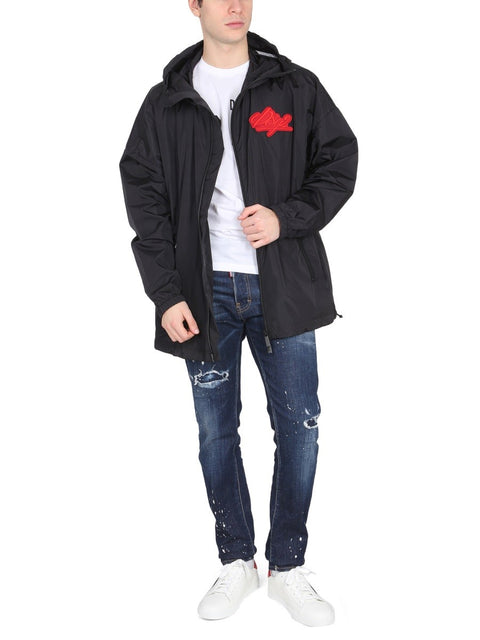 JACKET WITH LOGO PATCH