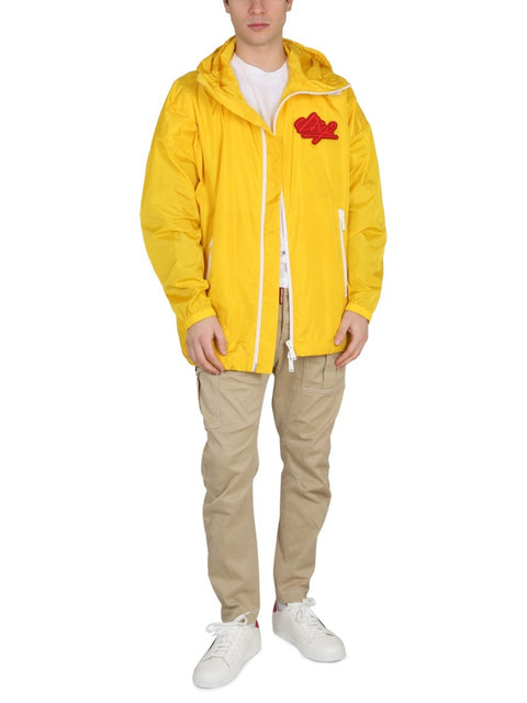 JACKET WITH LOGO PATCH